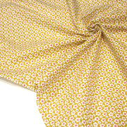 Tissu cotonnade fleurs japonaises géométriques : bleu, jaune, vert, rouge - OEKO - TEX - TissusPapi.com