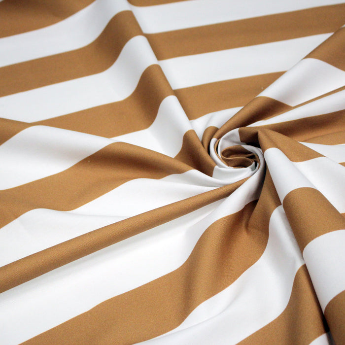 Tissu gabardine coton LARGES RAYURES : nombreuses couleurs ! - STANDARD 100 OEKO-TEX