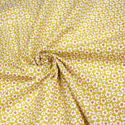 Tissu cotonnade fleurs japonaises géométriques : bleu, jaune, vert, rouge - OEKO - TEX - TissusPapi.com