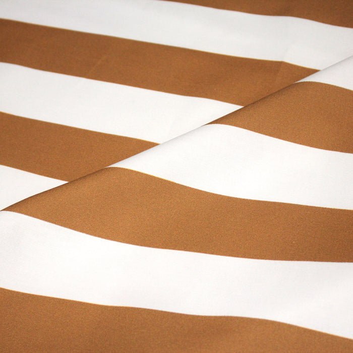 Tissu gabardine coton LARGES RAYURES : nombreuses couleurs ! - STANDARD 100 OEKO-TEX