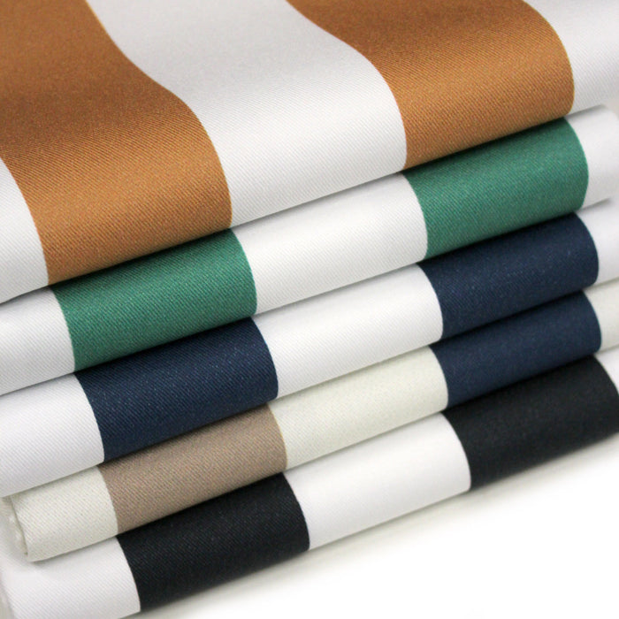 Tissu gabardine coton LARGES RAYURES : nombreuses couleurs ! - STANDARD 100 OEKO-TEX