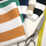 Tissu gabardine coton LARGES RAYURES : nombreuses couleurs ! - STANDARD 100 OEKO - TEX - TissusPapi.com