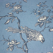 Tissu coton épais demi - natté TOILE DE JOUY AUX MESANGES, grande largeur 280cm : cinq couleurs dispos - OEKO - TEX - TissusPapi.com