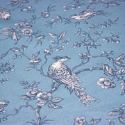 Tissu coton épais demi - natté TOILE DE JOUY AUX MESANGES, grande largeur 280cm : cinq couleurs dispos - OEKO - TEX - TissusPapi.com