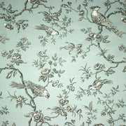 Tissu coton épais demi - natté TOILE DE JOUY AUX MESANGES, grande largeur 280cm : cinq couleurs dispos - OEKO - TEX - TissusPapi.com