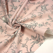 Tissu coton épais demi - natté TOILE DE JOUY AUX MESANGES, grande largeur 280cm : cinq couleurs dispos - OEKO - TEX - TissusPapi.com