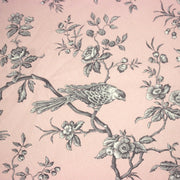 Tissu coton épais demi - natté TOILE DE JOUY AUX MESANGES, grande largeur 280cm : cinq couleurs dispos - OEKO - TEX - TissusPapi.com