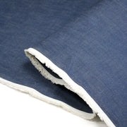 Tissu DENIM brut 100% coton bleu roi rigide 425gr/m2 - Fabrication italienne - TissusPapi.com