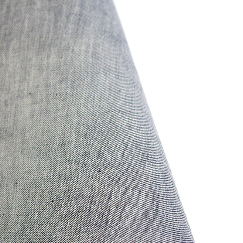 Tissu DENIM brut 100% coton bleu roi rigide 425gr/m2 - Fabrication italienne - TissusPapi.com