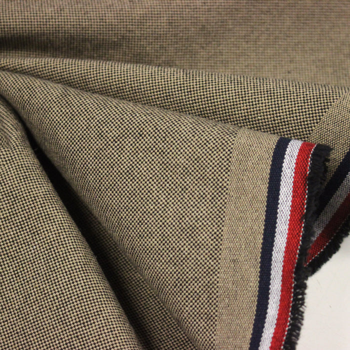Tissu DEMI NATTÉ DE COTON ÉPAIS : cinq couleurs - Matière recyclée & fabrication française
