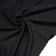Tissu lainage flanelle de laine gris anthracite - Fabrication italienne - TissusPapi.com
