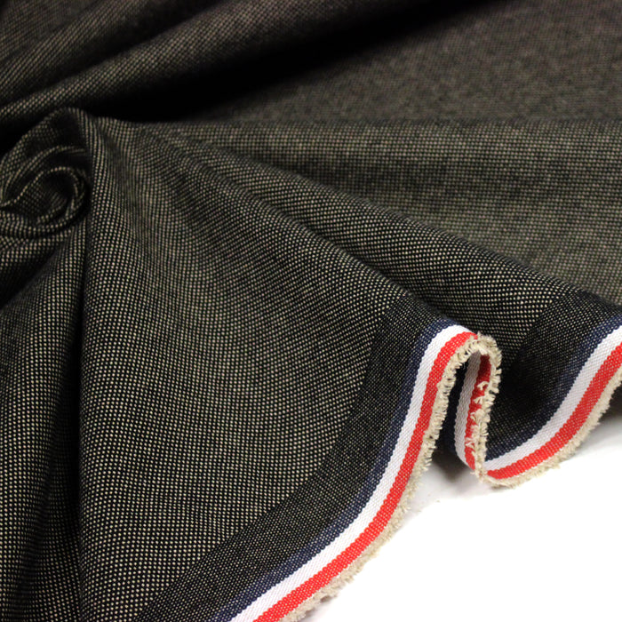 Tissu DEMI NATTÉ DE COTON ÉPAIS : cinq couleurs - Matière recyclée & fabrication française