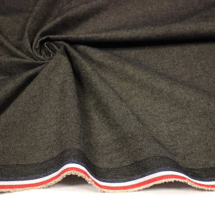 Tissu DEMI NATTÉ DE COTON ÉPAIS : cinq couleurs - Matière recyclée & fabrication française