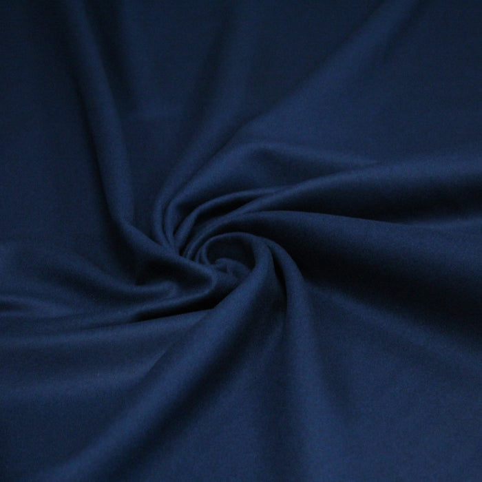 Tissu Drap de laine bleu pétrole - Fabrication italienne - TissusPapi.com