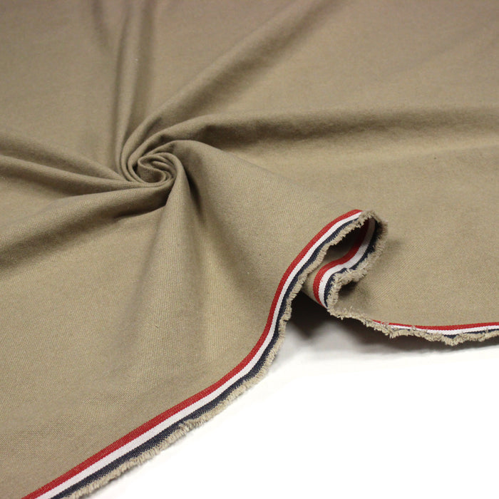 Tissu DEMI NATTÉ DE COTON ÉPAIS : cinq couleurs - Matière recyclée & fabrication française