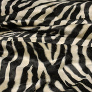 Tissu Velours imprimé motif ZEBRE : deux teintes disponibles ! - TissusPapi.com