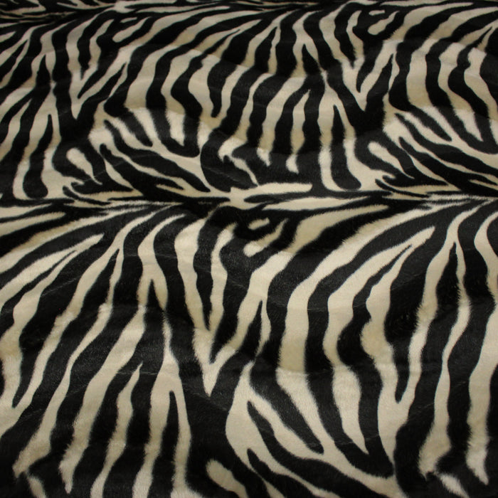 Tissu Velours imprimé motif ZEBRE : deux teintes disponibles ! - TissusPapi.com