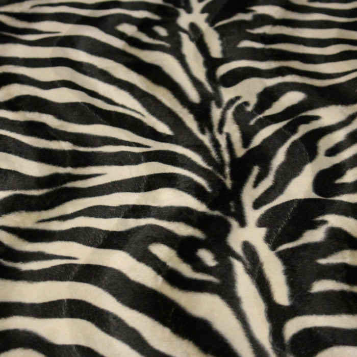 Tissu Velours imprimé motif ZEBRE : deux teintes disponibles ! - TissusPapi.com