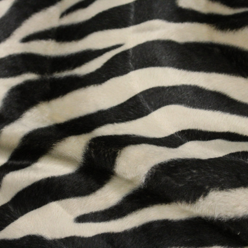 Tissu Velours imprimé motif ZEBRE : deux teintes disponibles ! - TissusPapi.com