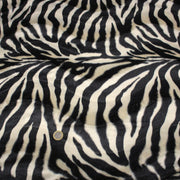 Tissu Velours imprimé motif ZEBRE : deux teintes disponibles ! - TissusPapi.com
