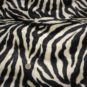 Tissu Velours imprimé motif ZEBRE : deux teintes disponibles ! - TissusPapi.com