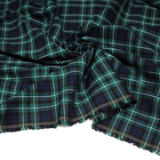 Tissu Tartan motif traditionnel vert bleu blanc - STANDARD 100 OEKO - TEX - TissusPapi.com