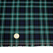 Tissu Tartan motif traditionnel vert bleu blanc - STANDARD 100 OEKO - TEX - TissusPapi.com