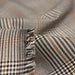 Tissu Prince de Galles noir blanc et ocre - STANDARD 100 OEKO - TEX - TissusPapi.com