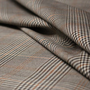 Tissu Prince de Galles noir blanc et ocre - STANDARD 100 OEKO - TEX - TissusPapi.com