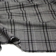 Tissu Prince de Galles noir blanc et liserés noirs - STANDARD 100 OEKO - TEX - TissusPapi.com