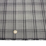 Tissu Prince de Galles noir blanc et liserés noirs - STANDARD 100 OEKO - TEX - TissusPapi.com