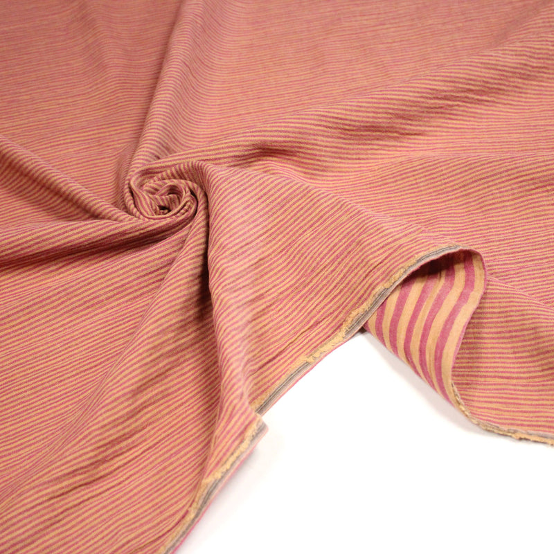 Tissu double gaze coton rayée recto verso : nombreuses couleurs ! OEKO - TEX - TissusPapi.com