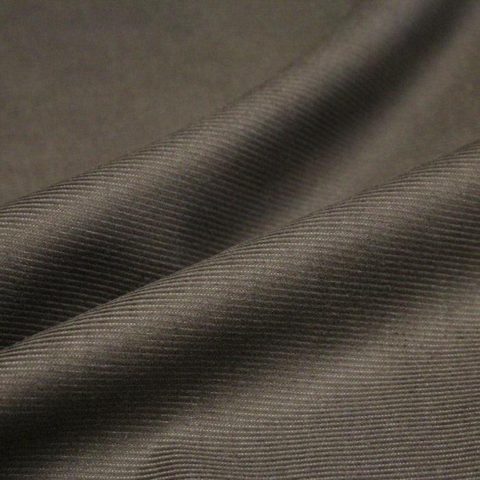 Tissu velours milleraies fines côtes 100% coton taupe - TissusPapi.com