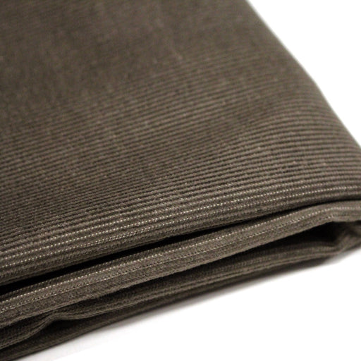 Tissu velours milleraies fines côtes 100% coton taupe - TissusPapi.com