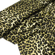 Tissu habillement satin velours, imprimé motif LEOPARD, plusieurs couleurs - TissusPapi.com