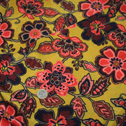 Tissu habillement satin velours, imprimé motif fleuri INDIENNES, nombreuses couleurs - TissusPapi.com