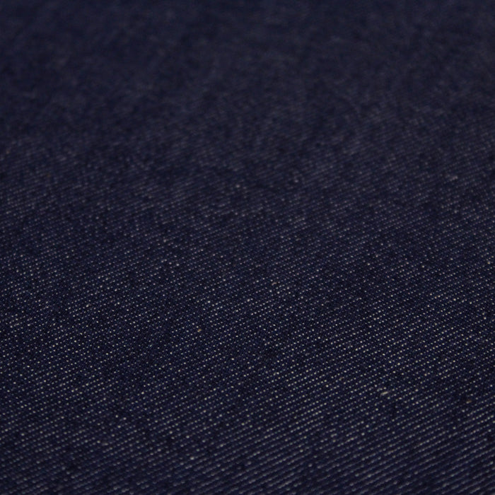 Tissu toile jean denim souple bleu 100% coton 175cm de large - Fabrication italienne