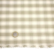 Tissu coton tissé carreaux écrus & blanc cassé - Fabrication française - TissusPapi.com