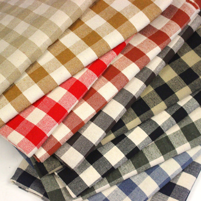Tissu coton VICHY RUSTIQUE grands carreaux 25mm : nombreuses couleurs tendance !