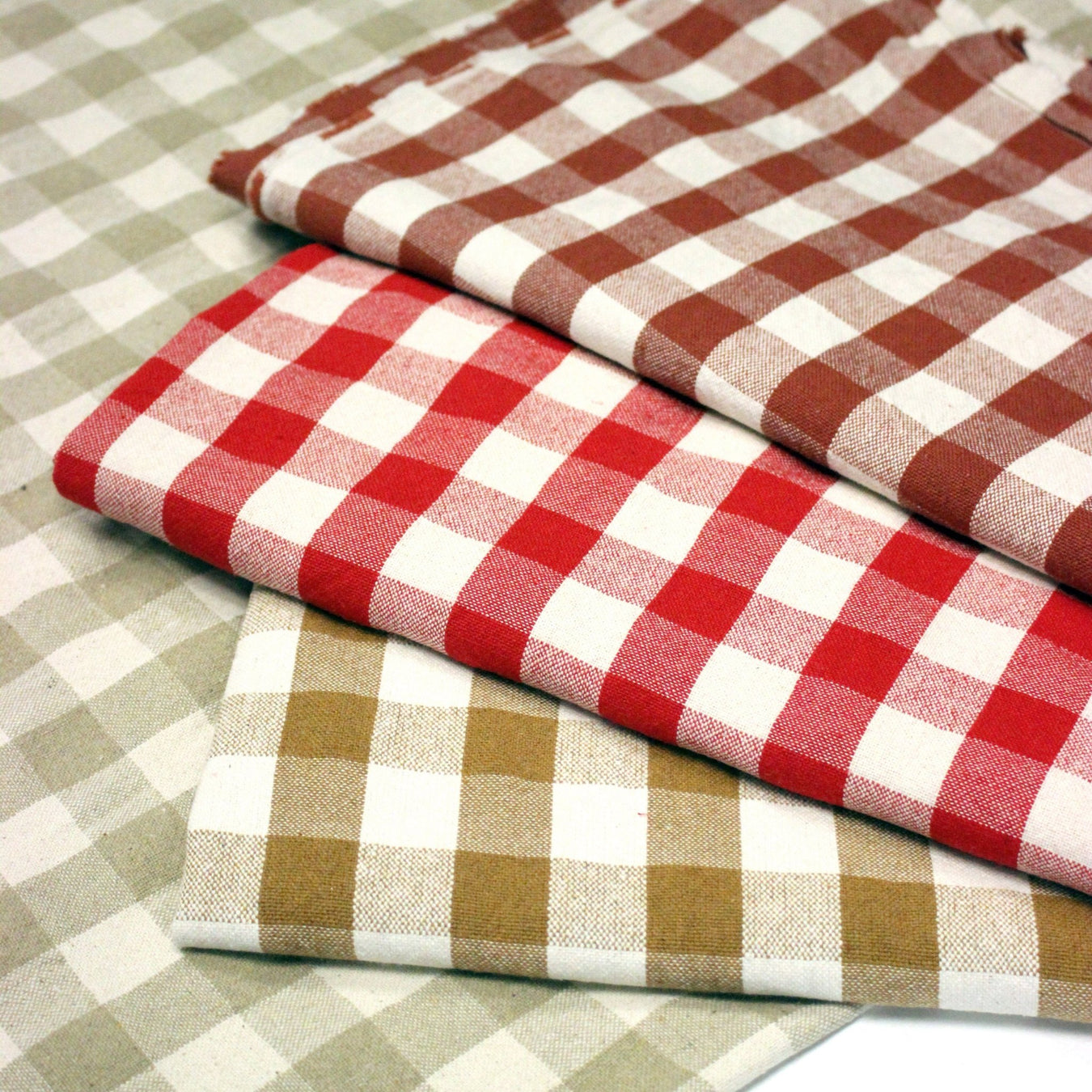 Tissu coton VICHY RUSTIQUE grands carreaux 25mm : nombreuses couleurs tendance ! - TissusPapi.com