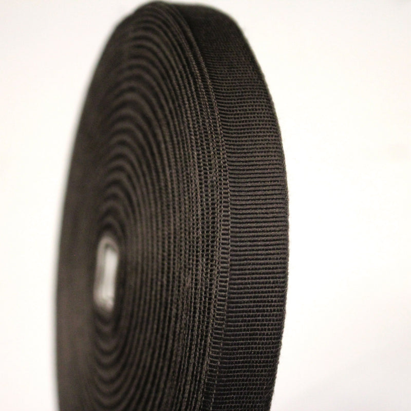 Ruban gros grain marron chocolat 14mm - Galette de 50 mètres - Fabrication française - TissusPapi.com