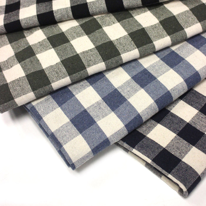 Tissu coton VICHY RUSTIQUE grands carreaux 25mm : nombreuses couleurs tendance !