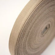 Ruban gros grain beige 14mm - Galette de 50 mètres - Fabrication française - TissusPapi.com