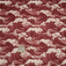 Tissu cotonnade motif de la vague d’HOKUSAI, rouge & écru - TissusPapi.com