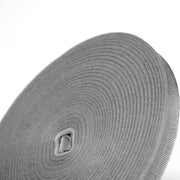 Ruban gros grain gris clair 12mm - Galette de 50 mètres - Fabrication française - TissusPapi.com