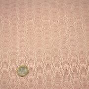 Tissu cotonnade motif japonais SEIGAIHA : écru/rouge et rouge/écru - COLLECTION JAPON ROUGE - TissusPapi.com