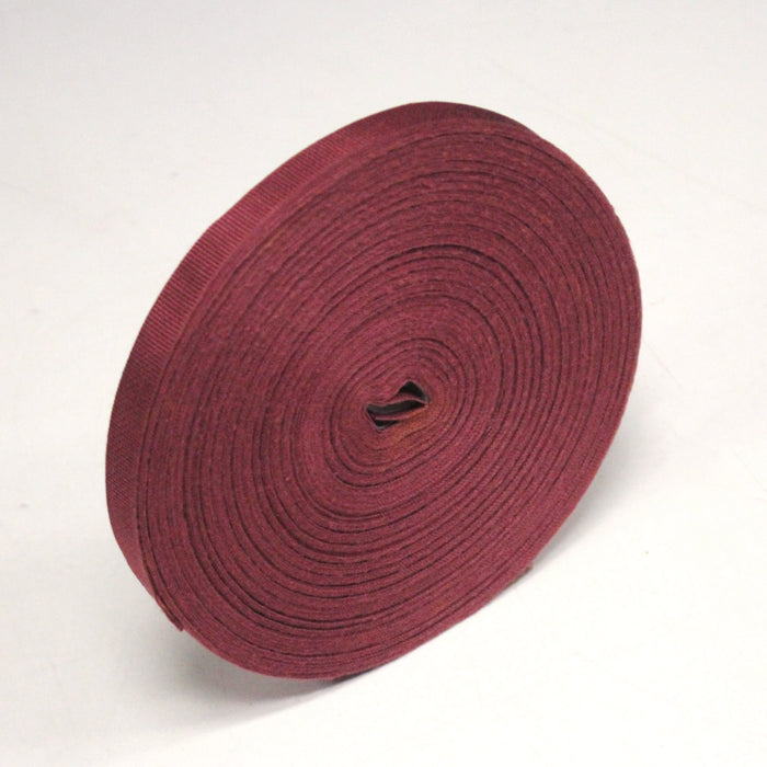 Ruban gros grain rouge rouge lie de vin 12mm - Galette de 50 mètres - Fabrication française