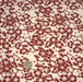 Tissu cotonnade motif japonais HANA aux fleurs de cerisier, tons écrus et rouges - TissusPapi.com
