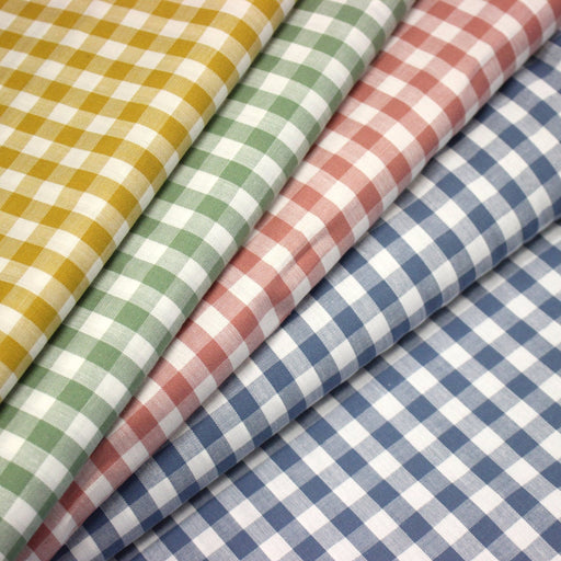 Tissu cotonnade VICHY carreaux 10mm : nombreuses couleurs ! - STANDARD 100 OEKO-TEX - TissusPapi.com