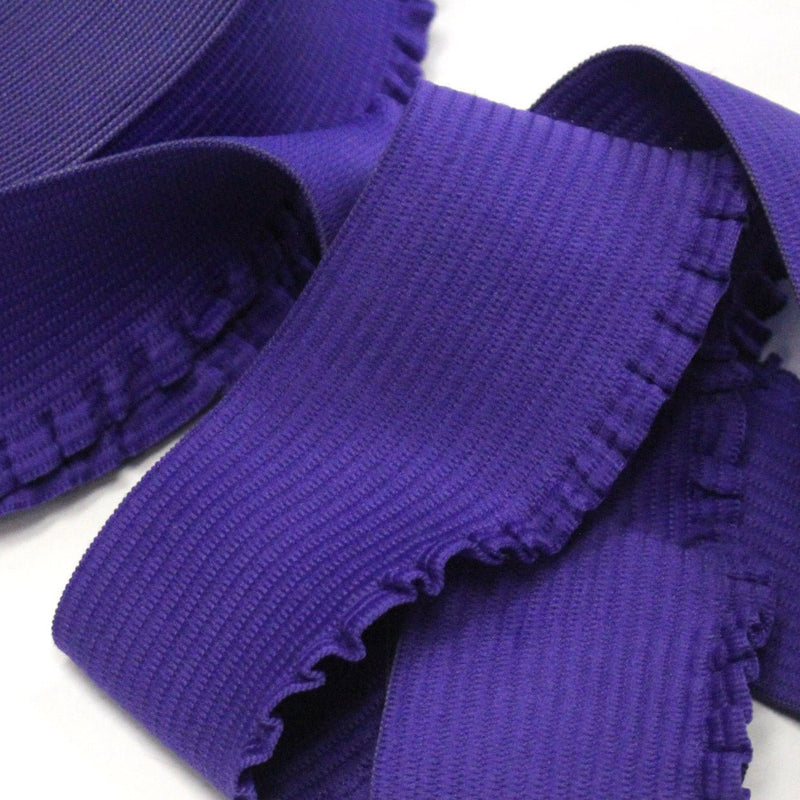 Ruban élastique jupe froufrou - Bord - côte pour jupe violet, 6cm - TissusPapi.com